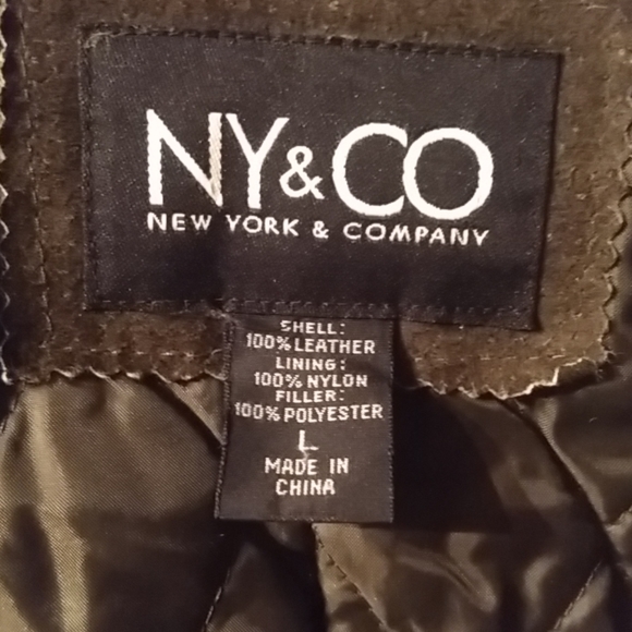 New York & Company Jackets & Blazers - Army green suede coat